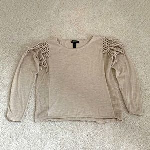 INC International Concepts Beige Long Sleeve Sweater. Size Medium.